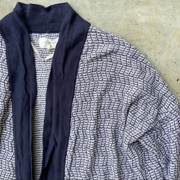 LOU & GREY Open Front Side Slit Cardigan Size M - Picture 4 of 7